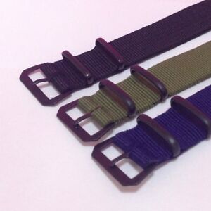 【送料無料】腕時計　ソリッドネイビーファブリックナイロングリーンブレスレットウォッチ20 mm strong solid navy green bracelet army military nato fabric nylon watch