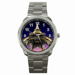 【送料無料】腕時計　エッフェルパリステンレススチールウォッチeiffel tower paris france souvenir gift stainless steel watch