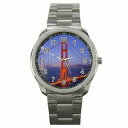 【送料無料】腕時計 サンフランシスコステンレススチールゴールデンゲートブリッジgolden gate bridge san francisco souvenir stainless steel watch