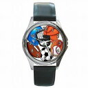 【送料無料】腕時計 スポーツファンサッカーバスケットボールsports fan varsity football basketball baseball player leather watch