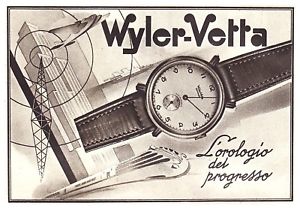 【送料無料】腕時計　ワイラープログレッソフトゥーロウォッチpubblicita 1942 orologio wyler vetta treno aereo progresso futuro watches