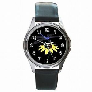 【送料無料】腕時計 ドラゴンフライカラフルトンボdragonfly on flower dragonflies colorful insect leather watch 【送料無料】腕時計 ドラゴンフライカラフルトンボdragonfly on flower dragonflies colorful insect leather watch