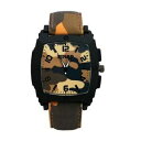 【送料無料】腕時計 ブランドカジュアルカムフラージュレザーウォッチストラップ2019 pinbo famous brand casual quartz watc...
