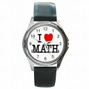 【送料無料】腕時計 レザーi love math algebra geometry calculus teacher leather watch