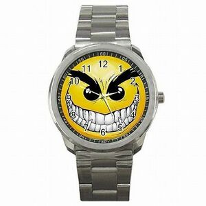 【送料無料】腕時計 シニカルパンクステンレススチールウォッチevil cynical smile emo punk stainless steel watch 【送料無料】腕時計 シニカルパンクステンレススチールウォッチevil cynical smile emo punk stainless steel watch
