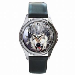 【送料無料】腕時計 オオカミアクセサリsilver wolf wild animal wolves accessory leather watch 【送料無料】腕時計 オオカミアクセサリsilver wolf wild animal wolves accessory leather watch