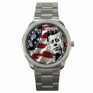 【送料無料】腕時計　ジョンケネディジョンケネディステンレススチールウォッチjohn f kennedy united states president jfk stainless steel watch