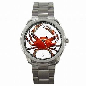 【送料無料】腕時計　アラスカキングクラブステンレススチールキャッチウォッチking crab alaska boat ..