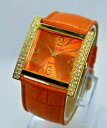 joan rivers ladies wrist watch, orange leather, rhinestones, gold tone caseジョアンリバースレディースオレンジゴールドストーンケース※注意※NYからの配送になりますので2週間前後お時間をいただきます。人気の商品は在庫が無い場合がございます。ご了承くださいませ。サイズの種類の商品は購入時の備考欄にご希望のサイズをご記載ください。　携帯メールでの登録ですと楽天からのメールが届かない場合がございます。