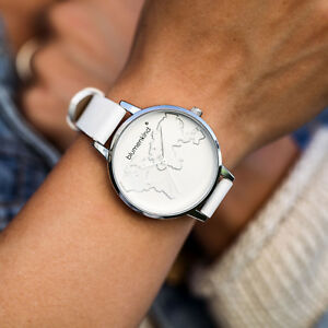 【送料無料】腕時計　レディースシルバーホワイトウォッチblumenkind damenuhr silberwei 07031985swhpwh