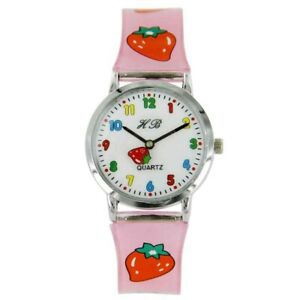 【送料無料】腕時計 ランファンシリコーンローズmontre enfant fille ptitefille silicone rose