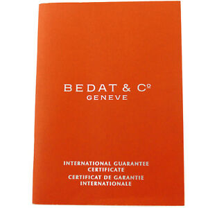 【送料無料】腕時計 ジュネーブbedat amp; co geneve international guarantee certificate booklet