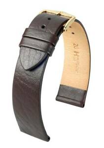 【送料無料】腕時計　ウォッチストラップサイズhirsch calf 16 mm brown watch strap, size m