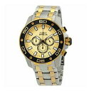 【送料無料】腕時計 メンズプロダイバークロノグラフトーンブレスレット26080 invicta mens pro diver chronograph two tone bracelet watch(2)