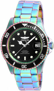 【送料無料】腕時計　メンズプロダイバーステンレススチールinvicta mens pro diver automatic 100m iridescent stainless steel watch 26600