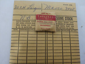 【送料無料】腕時計 ビンテージモデルメインスプリングvintage nos longines model 30ch wrist watch mainspring, part 1