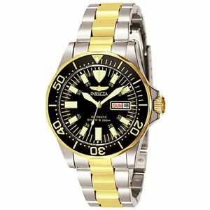 【送料無料】腕時計　メンズゴールドシルバートーンステンレススチールウォッチ7045 invicta mens signature goldtone and silver stainless steel watch