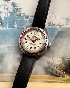 腕時計　ロシアダイバーヴィンテージウォッチrussian divers amfibia albatros gents wristwatch vintage watch