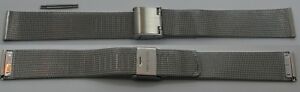 【送料無料】腕時計 ウォッチブレスレットステンレススチールmesch watch bracelet 18 mm in stainless steel adjustable length 133 to 180 mm