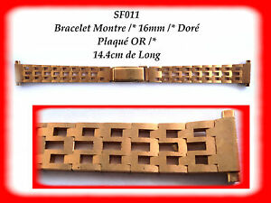 【送料無料】腕時計 ブレスレットプラークドールbracelet montre plaqu or dor 16 mm refsf011 【送料無料】腕時計 ブレスレットプラークドールbracelet montre plaqu or dor 16 mm refsf011