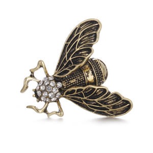 【送料無料】腕時計 ビンテージペンダントピンブロンズラインストーンエナメルブローチvintage cicada insect brooch pins steampunk bronze rhinestone enamel brooches co
