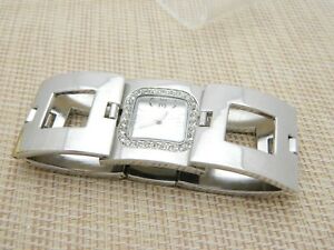 【送料無料】腕時計　シルバーストーンラインストーンファッションクリアsilver tone clear rhinestone fashion watch fmdct299 109