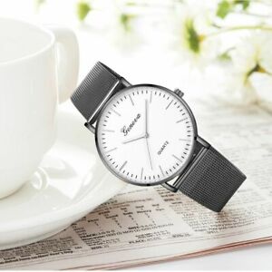 【送料無料】腕時計　カジュアルモダンファッションクォーツメッシュステンレススチールcasual wristwatch modern fashion quartz watches men women mesh stainless steel