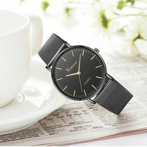 【送料無料】腕時計　カジュアルモダンファッションクォーツメッシュステンレススチールcasual wristwatch modern fashion quartz watches men women mesh stainless steel