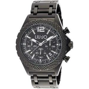 【送料無料】腕時計　リュジョダービーネログラフィカルorologio liujo uomo tlj835 derby crono acciaio nero originale cronografo