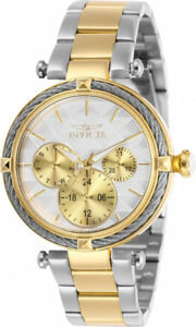 【送料無料】腕時計　ボルトクオーツクロノグラフトーンステンレススチールメートルinvicta womens bolt quartz chrono 100m two tone stainless steel watch 28960