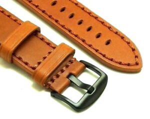 【送料無料】腕時計　ブラウンウォッチストラップブラックバックル