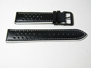 【送料無料】腕時計　ハドレーローマメンズハイパフォーマンススポーツストラップホワイトhadley roma mens high performance 20mm leather sport strap ms755 white