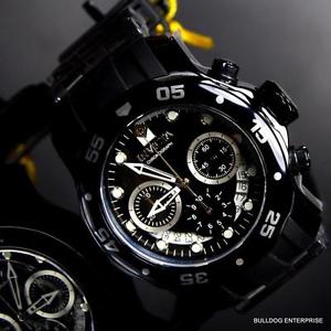 【送料無料】腕時計　プロスキューバダイバークロノグラフブラックラバースイスパーツウォッチ