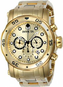 【送料無料】腕時計　メンズプロダイバークォーツクロノグラフゴールドトーンステンレススチールinvicta mens pro diver quartz chrono 200m gold tone stainless steel watch 23652