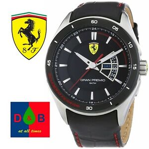 【送料無料】腕時計　スクーデリアフェラーリグランプレミオメンズレザーストラップ￥scuderia ferrari 0830183 mens gents gran premio leather strap watch rrp 150