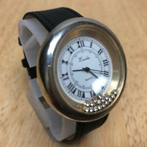 【送料無料】腕時計　ビンテージゴールドストーンラインストーンクオーツバッテリvintage lucida men gold tone moving rhinestone roman quartz watch hours~ batt