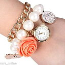 yzrv@ICre[WtBI[higcursonline orologio vintage bracciale perle pendente fiore donna ragazza retro