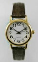 【送料無料】腕時計 クオーツレディースステンレススチールゴールドレザーブラウンバッテリーホワイトquartz watch womens stainless steel gold leather brown water res battery white(2)