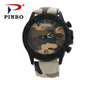 【送料無料】腕時計 ブランドカジュアルアーミーレザークォーツアナログ2017 famous brand casual camouflage army watch...
