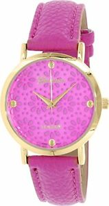 ̵ӻס֥͡ץʥɥȡ󥫥奢륦åޥ󥿥쥶ȥågeneva platinum womens gold tone casual watch w magenta leather strap 4934