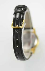 【送料無料】腕時計　タイムズスクエアブラックレザークォーツレディースステンレスゴールドモップレジスト