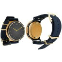 【送料無料】腕時計 カーボンファイバースキン+フェーズクリアプロテクタskinomi gold carbon fiber watch skinclear scr...