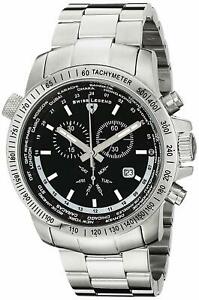 【送料無料】腕時計　スイスワールドタイマーシルバーステンレスメンズクォーツswiss legend world timer 1001311 silver stainless steel mens quartz watch