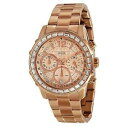 【送料無料】腕時計　ローズゴールドトーンステンレススチールマルチファンクションウォッチ authentic guess rose goldtone stainless steel multifunction watch u0016l5