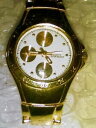 【送料無料】腕時計　ゴールドストーンクォートgold tone water resistant quarts wrist watch