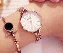 【送料無料】腕時計 ブレスレットローズゴールドステンレススチールクオーツレジストrose gold womens bracelet wristwatch water resist luxury stainless steel quartz