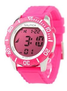 【送料無料】腕時計 ノーティカローザシリコーンデジタルnautica orologio donna a09930g rosa silicone quarzo lcd digitale led nuovo uomo