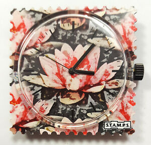 【送料無料】腕時計 #;スイレン#stamps uhr 034;water lily034; 【送料無料】腕時計 #;スイレン#stamps uhr 034;water lily034;
