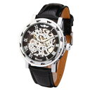 【送料無料】腕時計　レガロスケルトンスポルティーボidea regalo orologio uomo compleanno skeleton nero sportivo automatico