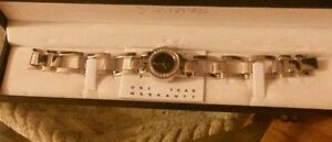 【送料無料】腕時計　リンクブレスレットgenevex silver tone link bracelet watch ~ nib